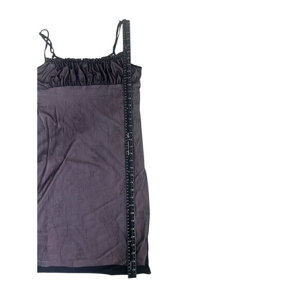 Vtg Y2k Milkmaid Dress Fits M Black Pink Sheer Whimsigoth Goth Fairy Sequin - Picture 16 of 16